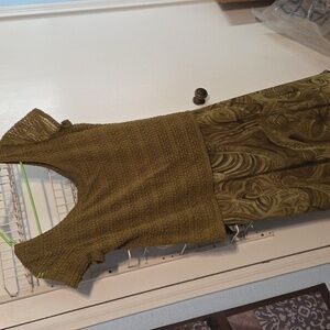 Chic Olive Midi Dress